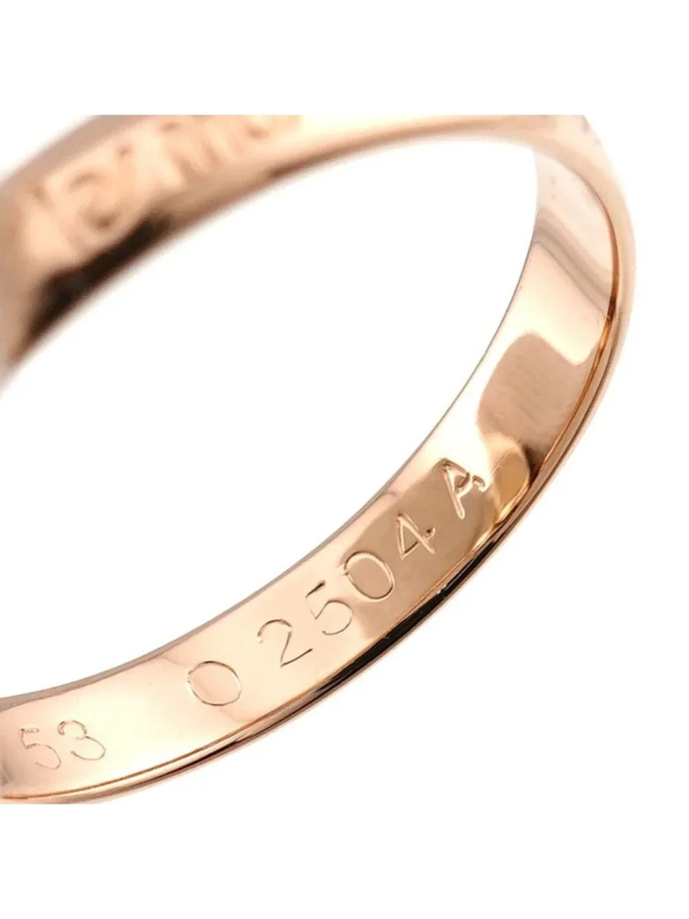 Cartier Trinity 53 Ring MM 18k YG WG PG Triple Strand Three Gold 750